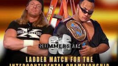 1998-08-30 WWF SummerSlam 1998 - The Rock vs Triple H IC Ladder Match