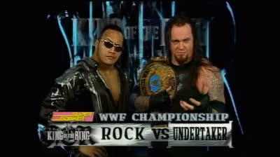 WWF King of the Ring 1999 The Undertaker vs. The Rock WWF Championship Match