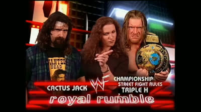 Royal Rumble 2000 Cactus Jack Vs. Triple H WWF Championship Match