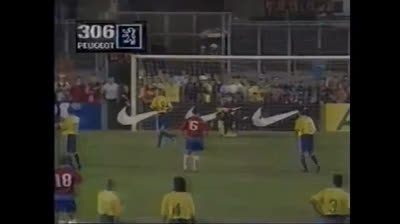 Goal number 14 of Ronaldo Nazario with Brazil vs. Italy