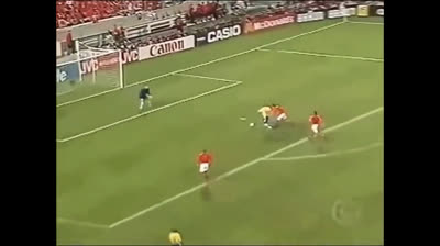 29° gol di Ronaldo Nazario per il Brasile contro l'Olanda