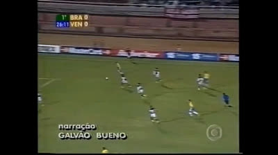 32º gol de Ronaldo Nazário pelo Brasil contra a Venezuela