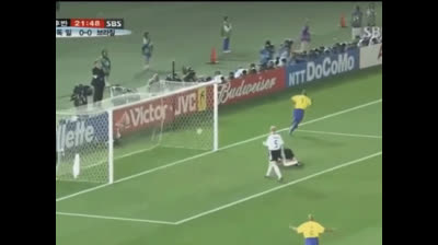 Gol 45 de Ronaldo Nazario con Brasil vs Alemania