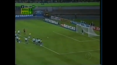 Gol 56 de Ronaldo Nazario con Brasil vs Argentina